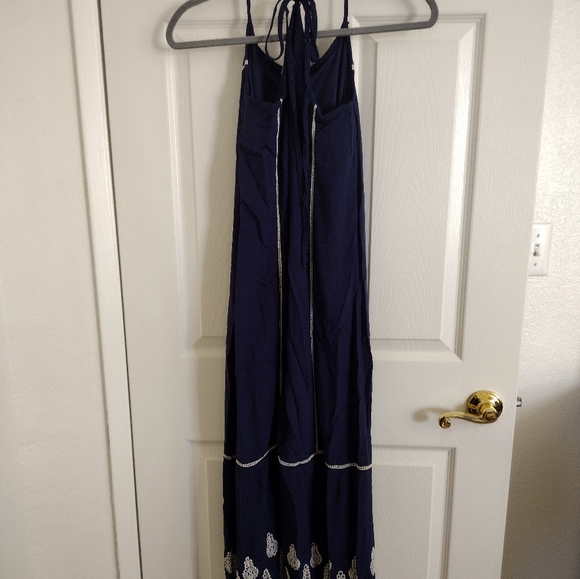 Women's Blue Sundresse - Picture 3 of 5